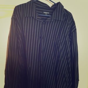 4XL long sleeve black dress shirt.